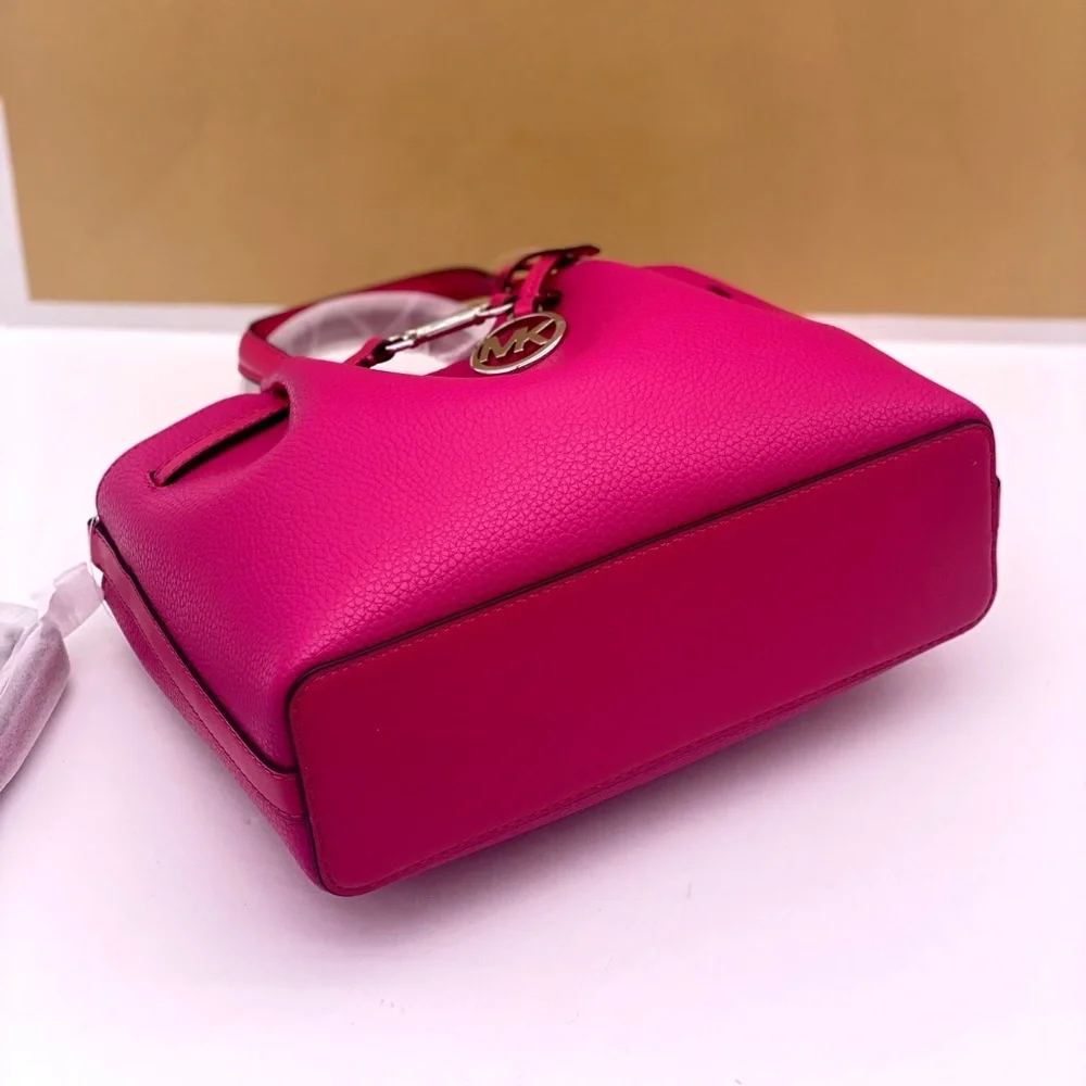Michael Kors Carson Small Leather Satchel Crossbody
